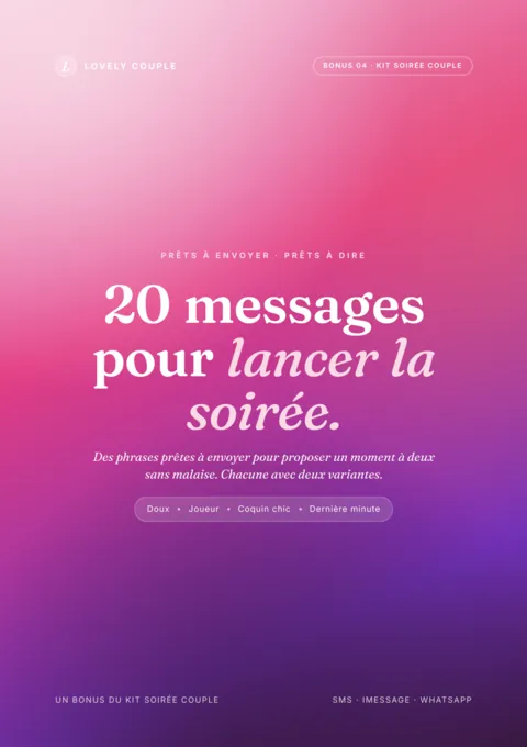 20 messages prêts à envoyer