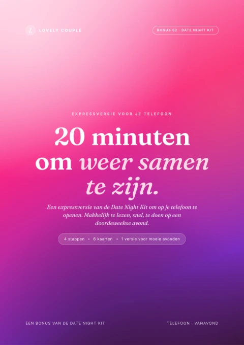 De 20-minutenversie voor je telefoon