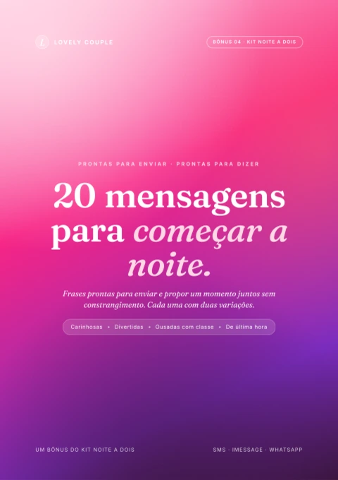 20 mensagens prontas para enviar